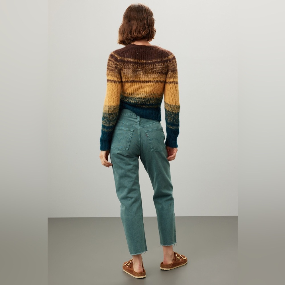 Levi’s 501 Cropped Jeans Boho Green Size 26 - Picture 14 of 14